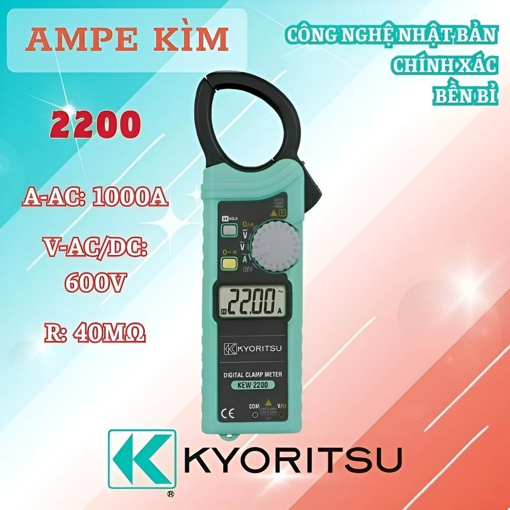 Ampe Kìm Đo Kyoritsu 2200