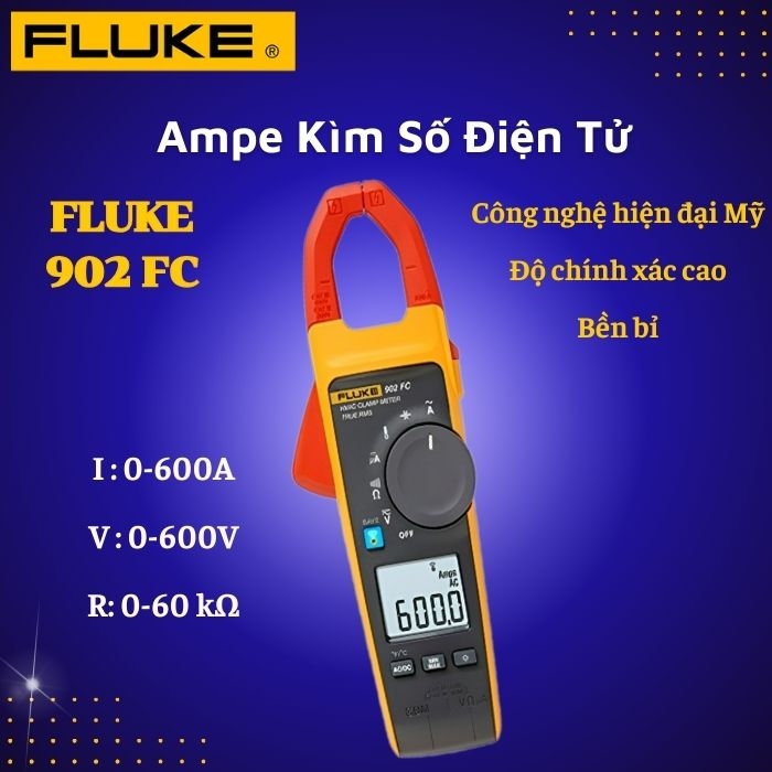 Ampe Kìm Số Điện Tử Fluke 902 FC