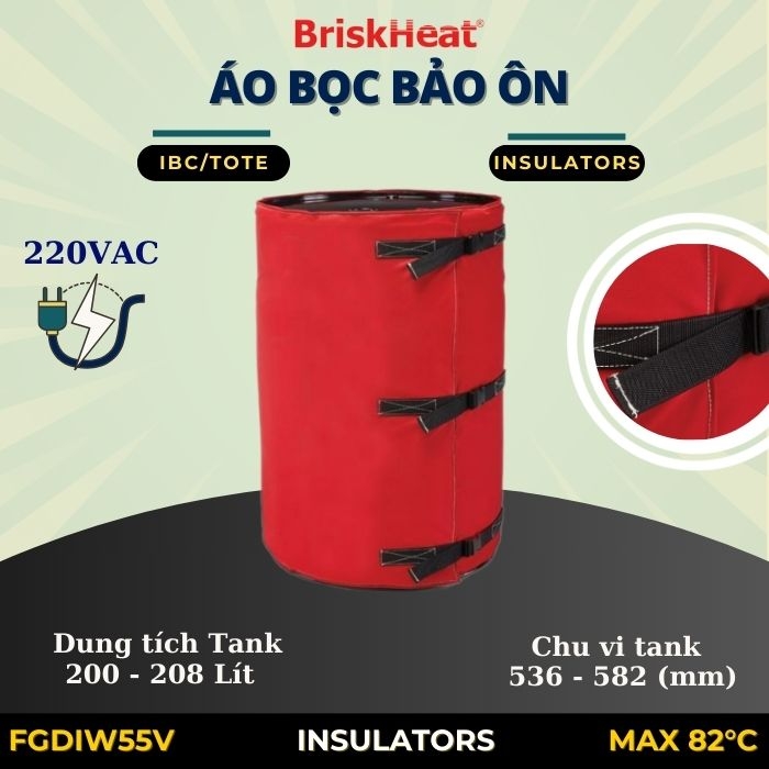 Áo bọc bảo ôn khu vực ẩm ướt FGDIW55V