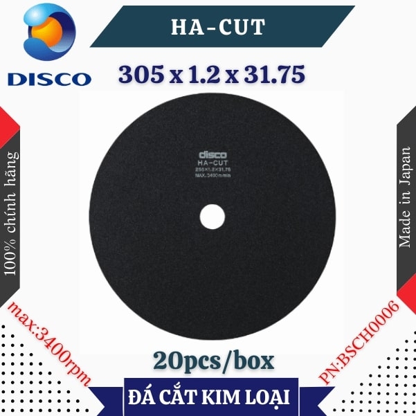 Đĩa cắt kim loại Disco HA-CUT size 305 x 1.2 x 31.75 (mm)
