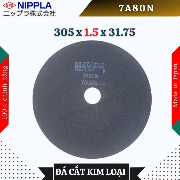 Đĩa cắt Nippla 7A80N size 305 x 1.5 x 31.75 (mm)