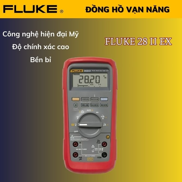 Đồng hồ vạn năng hiệu dụng thực Fluke 28 II Ex