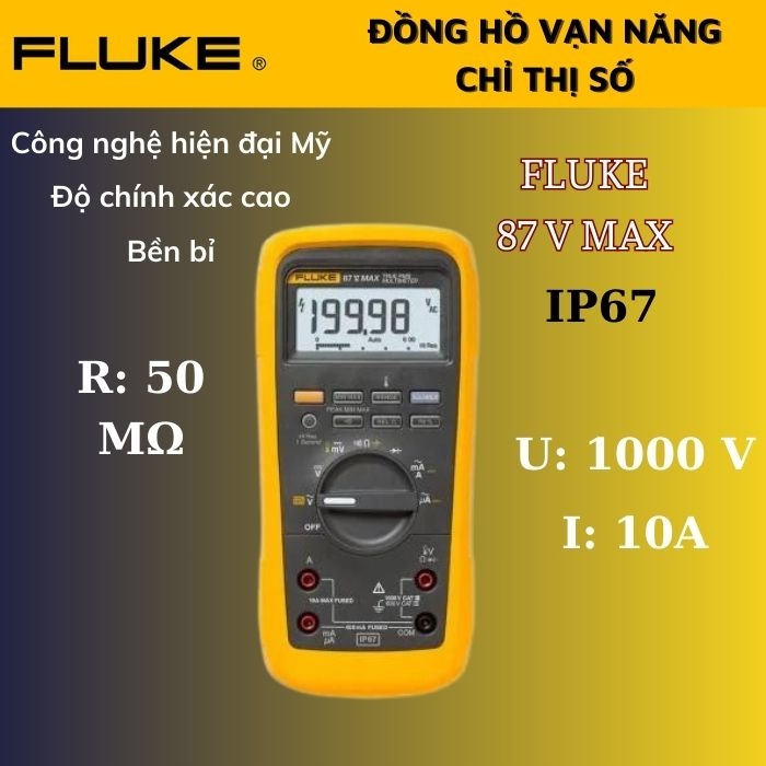 Đồng hồ vạn năng hiệu dụng thực Fluke 87V Max