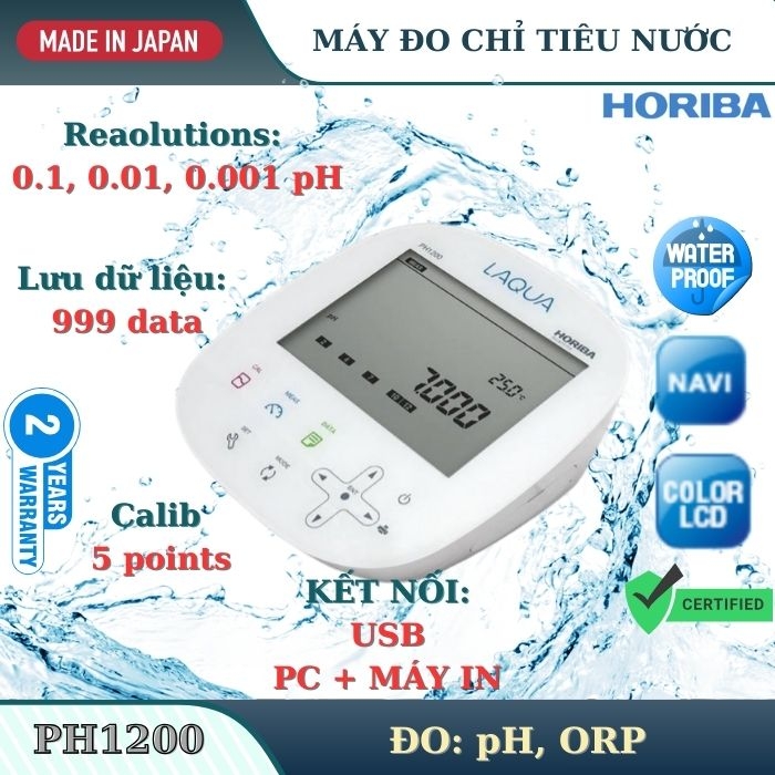 Máy đo chỉ tiêu nước Horiba model pH1200