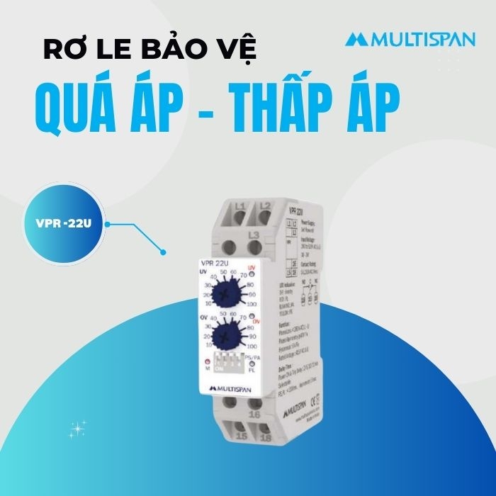 Rơ le Bảo Vệ Quá Áp, Thấp Áp VPR-22U Multispan