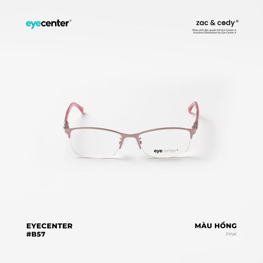 [B57] Gọng kính cận nữ chính hãng EYECENTER kim loại chống gỉ nhiều màu EB 3322 by Eye Center Vietnam