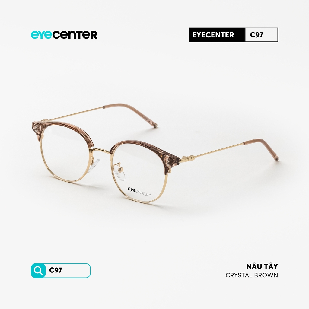 [C97] Gọng kính cận kim loại nam nữ EYECENTER nhựa phối kim loại chống gỉ by Eye Center Vietnam