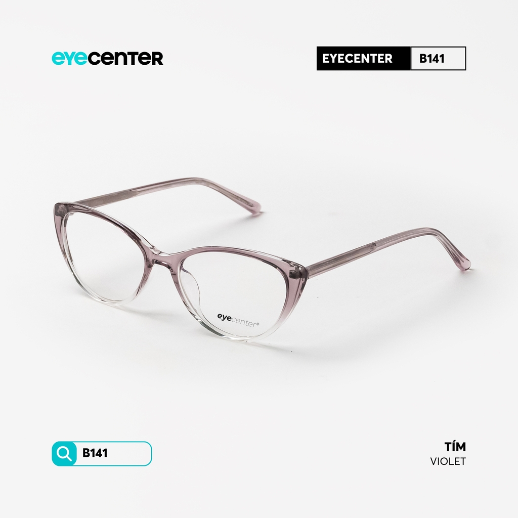 [B141] Gọng kính cận mắt mèo nữ STUDIO MUKU lõi thép chống gãy by Eye Center Vietnam