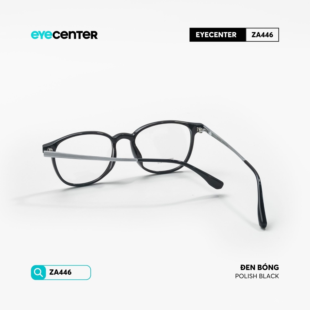 [ZA446] Gọng kính cận nam nữ chất liệu nhựa phối Titanium chống gỉ by Eye Center Vietnam