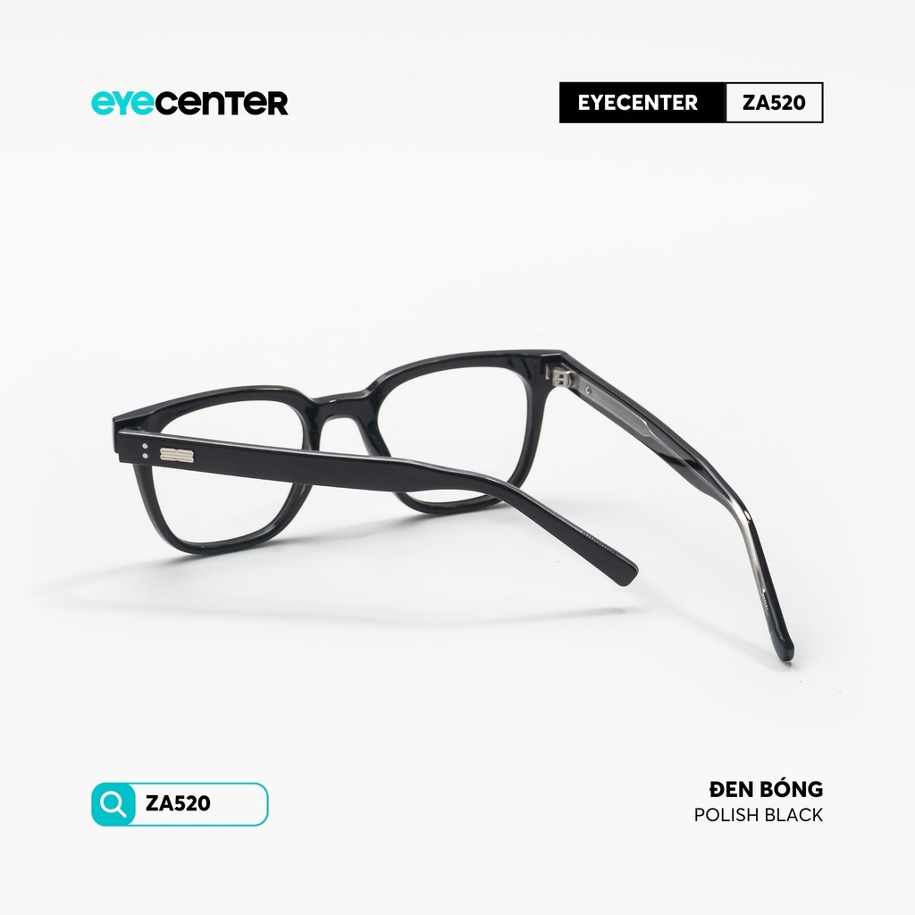 [ZA520] Gọng kính cận nam nữ chất liệu nhựa lõi thép chống gãy by Eye Center Vietnam