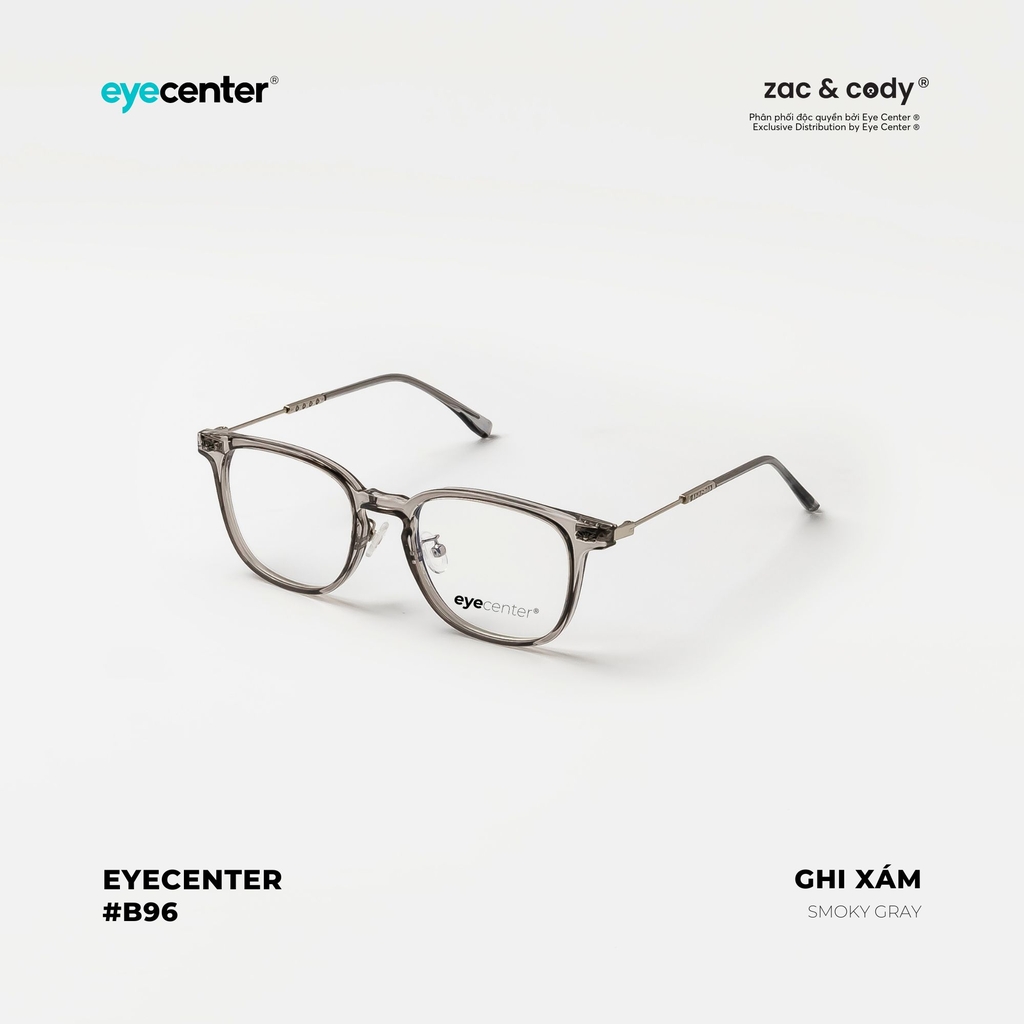[B96] Gọng kính cận nam nữ chính hãng EYECENTER nhựa phối kim loại nhiều màu EB 85016
