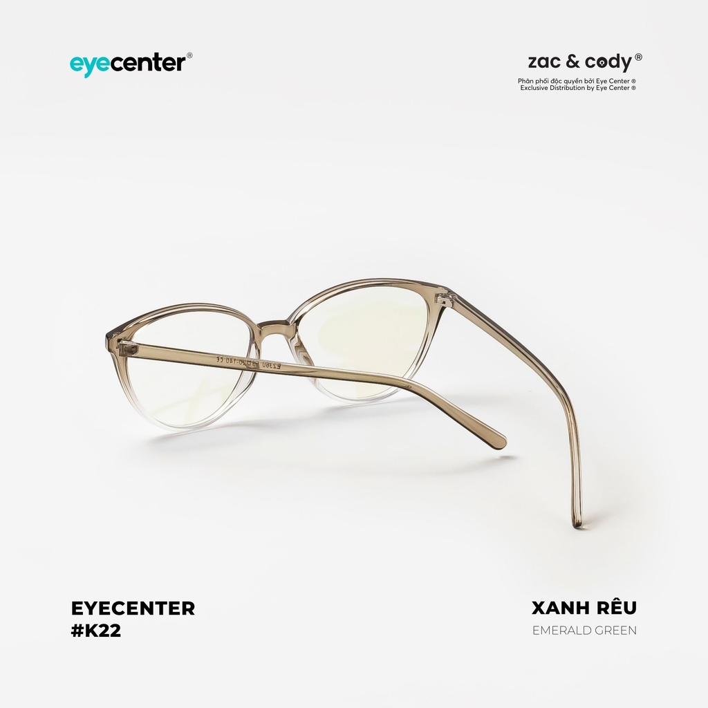 [K22] Gọng kính cận nữ chính hãng EYECENTER dáng mắt mèo nhựa dẻo chống gãy K22 EK 2360 by Eye Center Vietnam