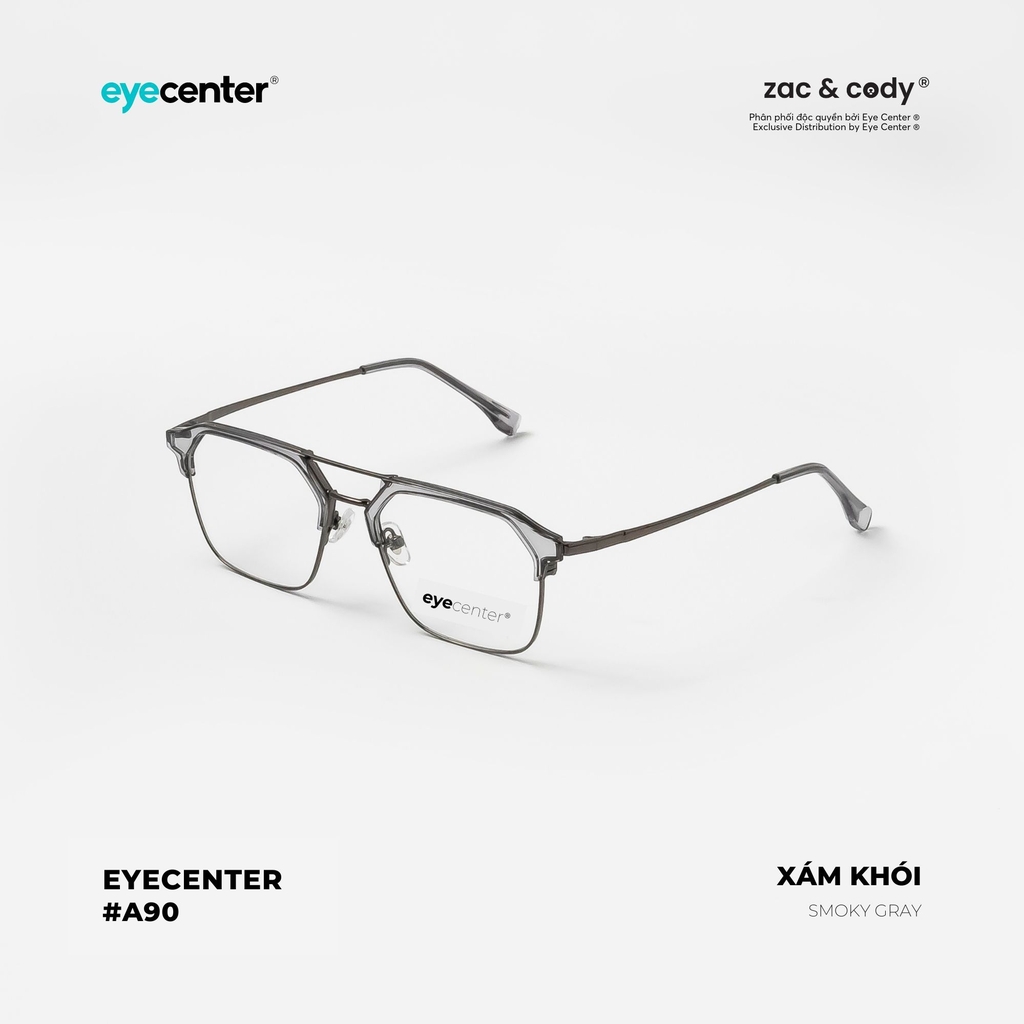 [B104] [2295 - 68087 - 9376] Gọng kính cận nam nữ chính hãng EYECENTER nhựa phối kim loại 2295  by Eye Center Vietnam