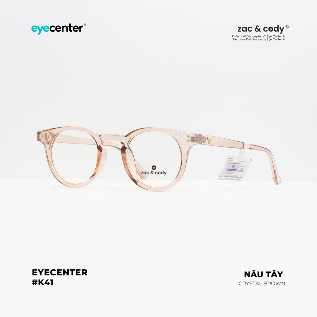 [K41] [8010 = 2129] Gọng kính cận nam nữ  chính hãng EYECENTER gọng nhựa chống gãy  K8010 by Eye Center Vietnam