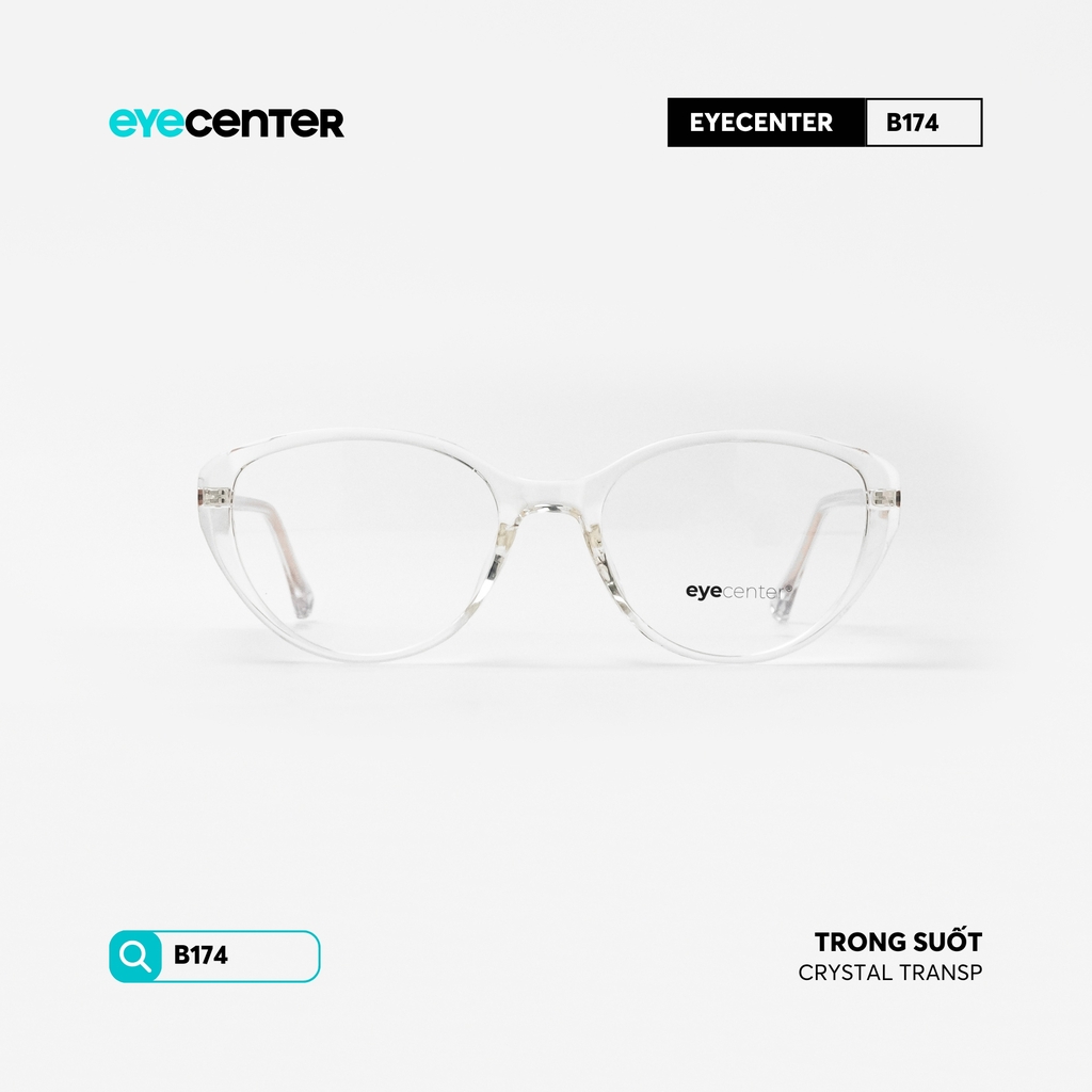 [B174] Gọng kính cận mắt mèo nữ chất liệu nhựa phối kim loại chống gỉ by Eye Center Vietnam
