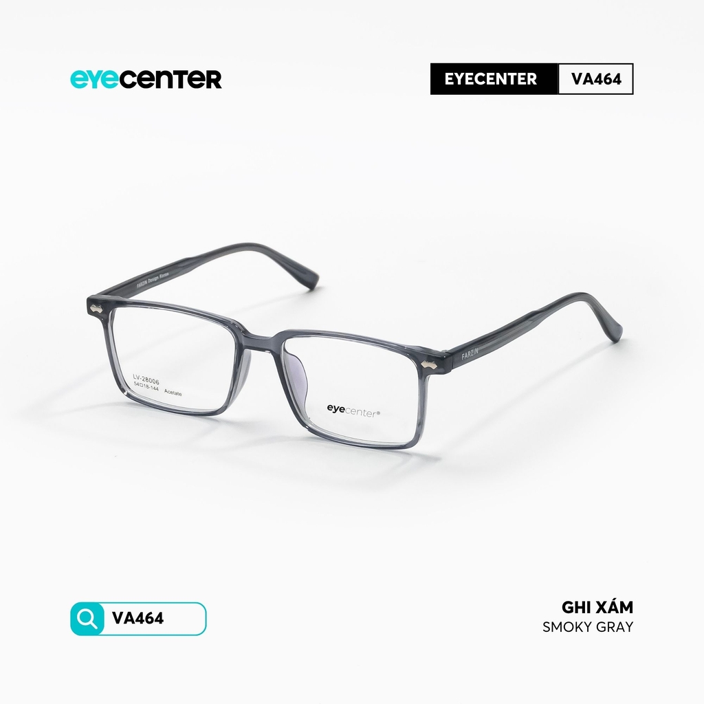 [VA464] Gọng kính cận nam nữ chất liệu nhựa càng kính lõi thép chống gay by Eye Center Vietnam