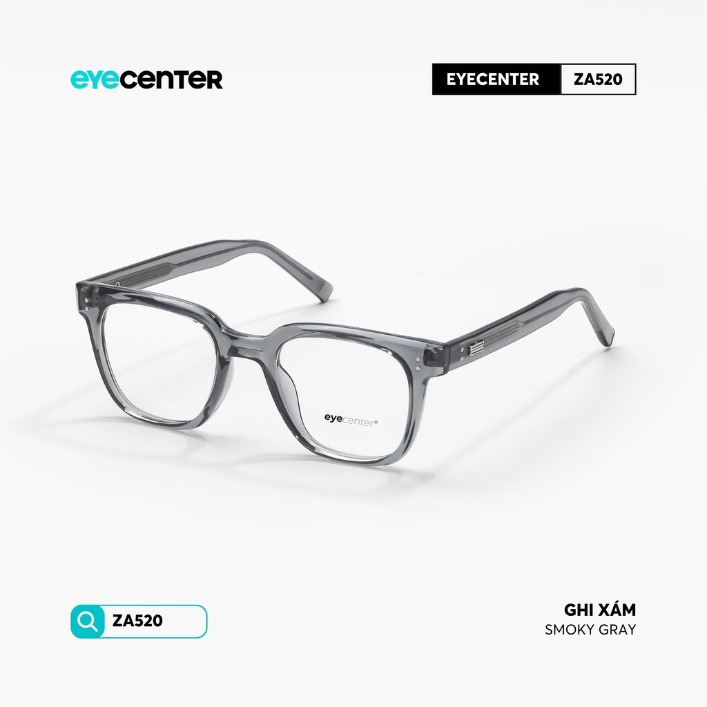 [ZA520] Gọng kính cận nam nữ chất liệu nhựa lõi thép chống gãy by Eye Center Vietnam