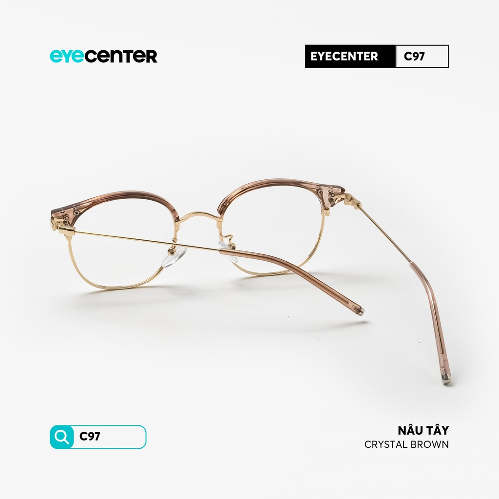 [C97] Gọng kính cận kim loại nam nữ EYECENTER nhựa phối kim loại chống gỉ by Eye Center Vietnam