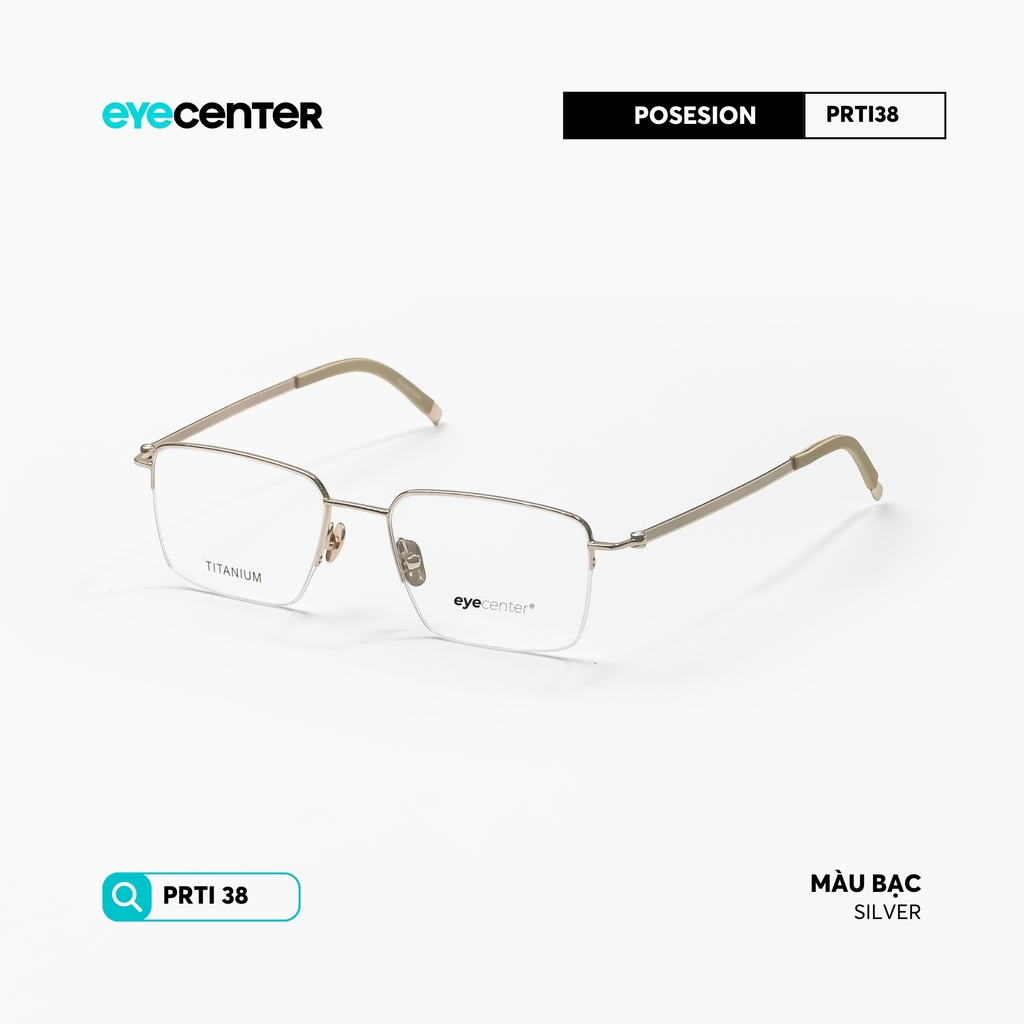 [PRTI 38] Gọng kính cận nam nữ TITANIUM siêu nhẹ chống gỉ by Eye Center Vietnam