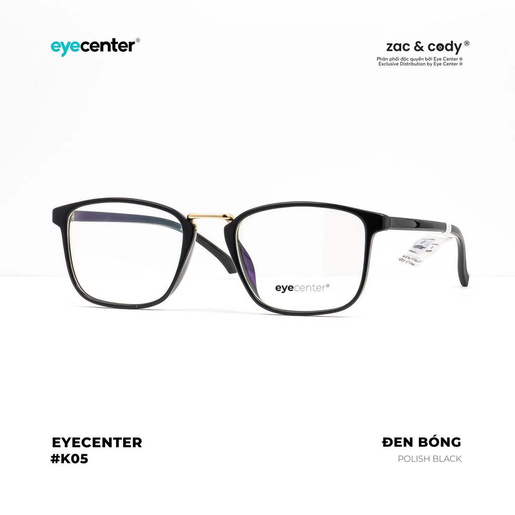 [K05] Gọng kính cận nam nữ chính hãng EYECENTER nhựa dẻo chống gãy siêu nhẹ K05 TR90 EK 210 by Eye Center Vietnam