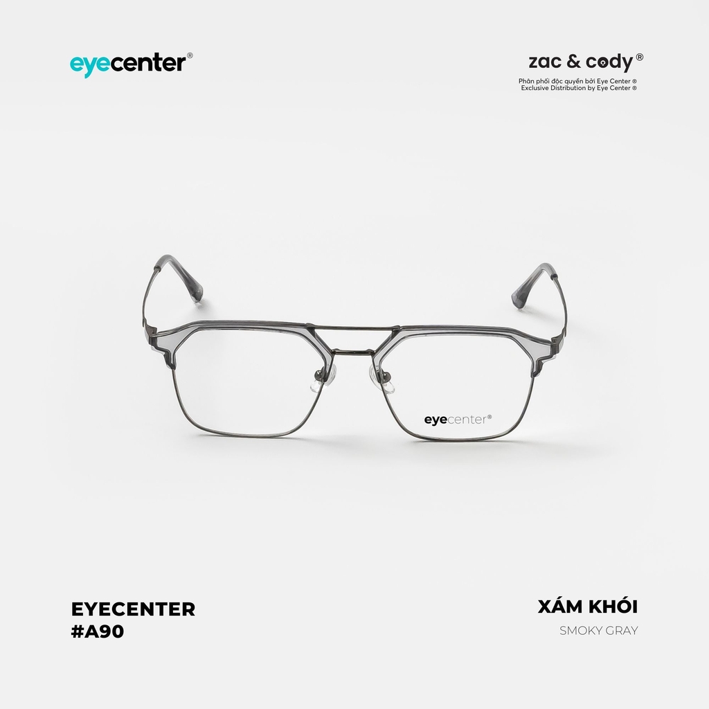 [B104] [2295 - 68087 - 9376] Gọng kính cận nam nữ chính hãng EYECENTER nhựa phối kim loại 2295  by Eye Center Vietnam