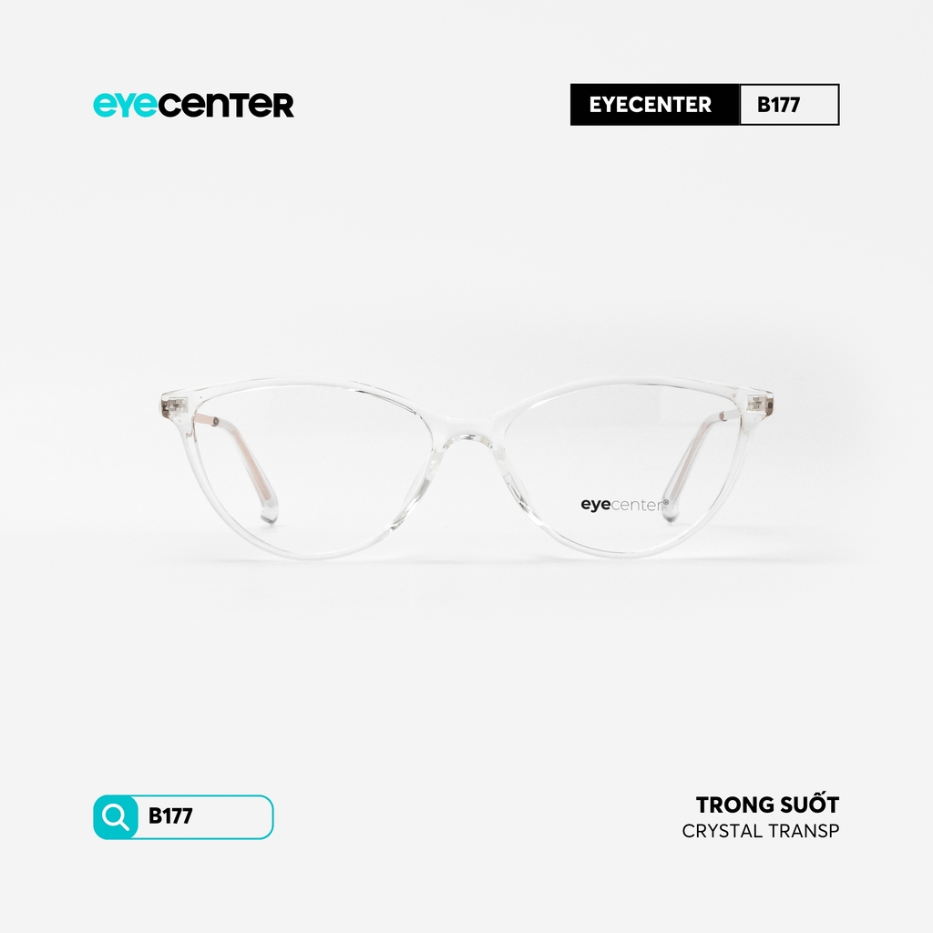 [B177] Gọng kính cận nữ mắt mèo chất liệu nhựa phối kim loại chống gỉ by Eye Center Vietnam