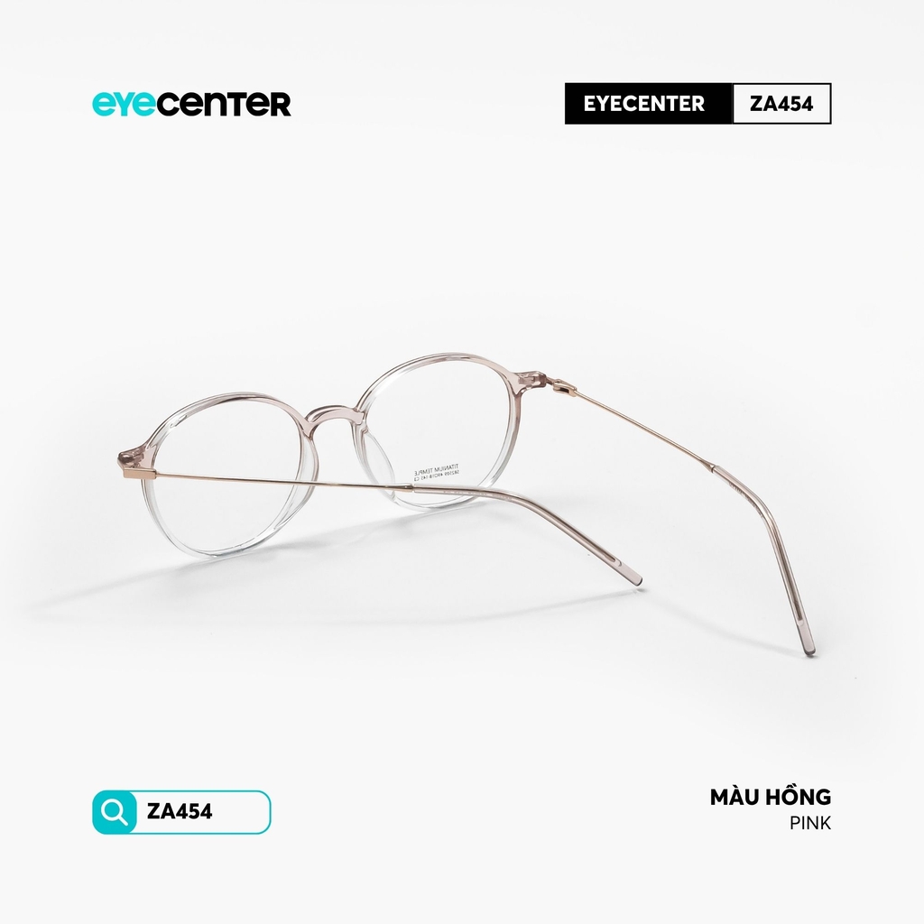 [ZA454] Gọng kính cận nam nữ chất liệu nhựa phối Titanium chống gỉ siêu nhẹ by Eye Center Vietnam