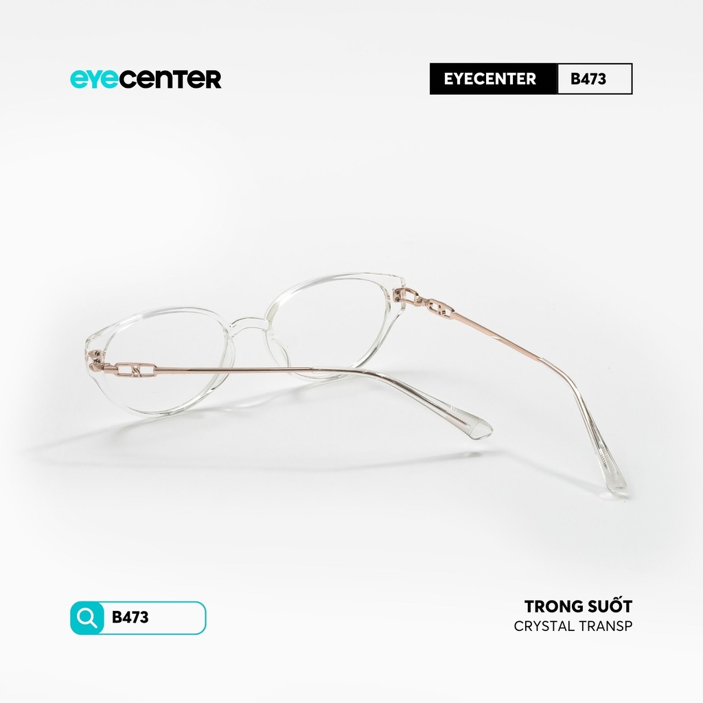 [B473] Gọng kính cận mắt mèo nữ chất liệu nhựa phối kim loại chống gỉ by Eye Center Vietnam