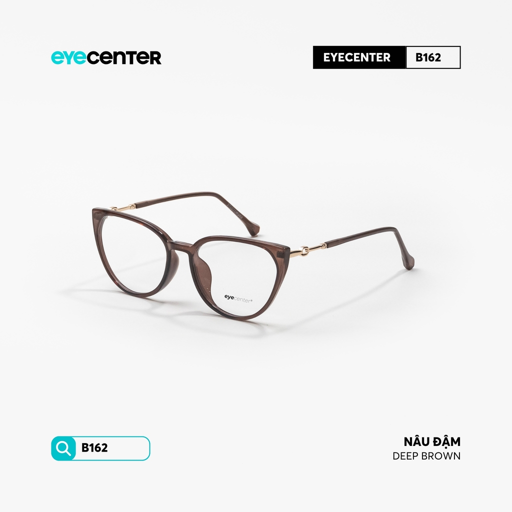 [B162] Gọng kính cận mắt mèo nữ chính hãng STUDIO MUKU chất liệu nhựa phối kim loại by Eye Center Vietnam