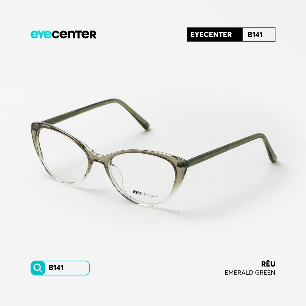 [B141] Gọng kính cận mắt mèo nữ STUDIO MUKU lõi thép chống gãy by Eye Center Vietnam