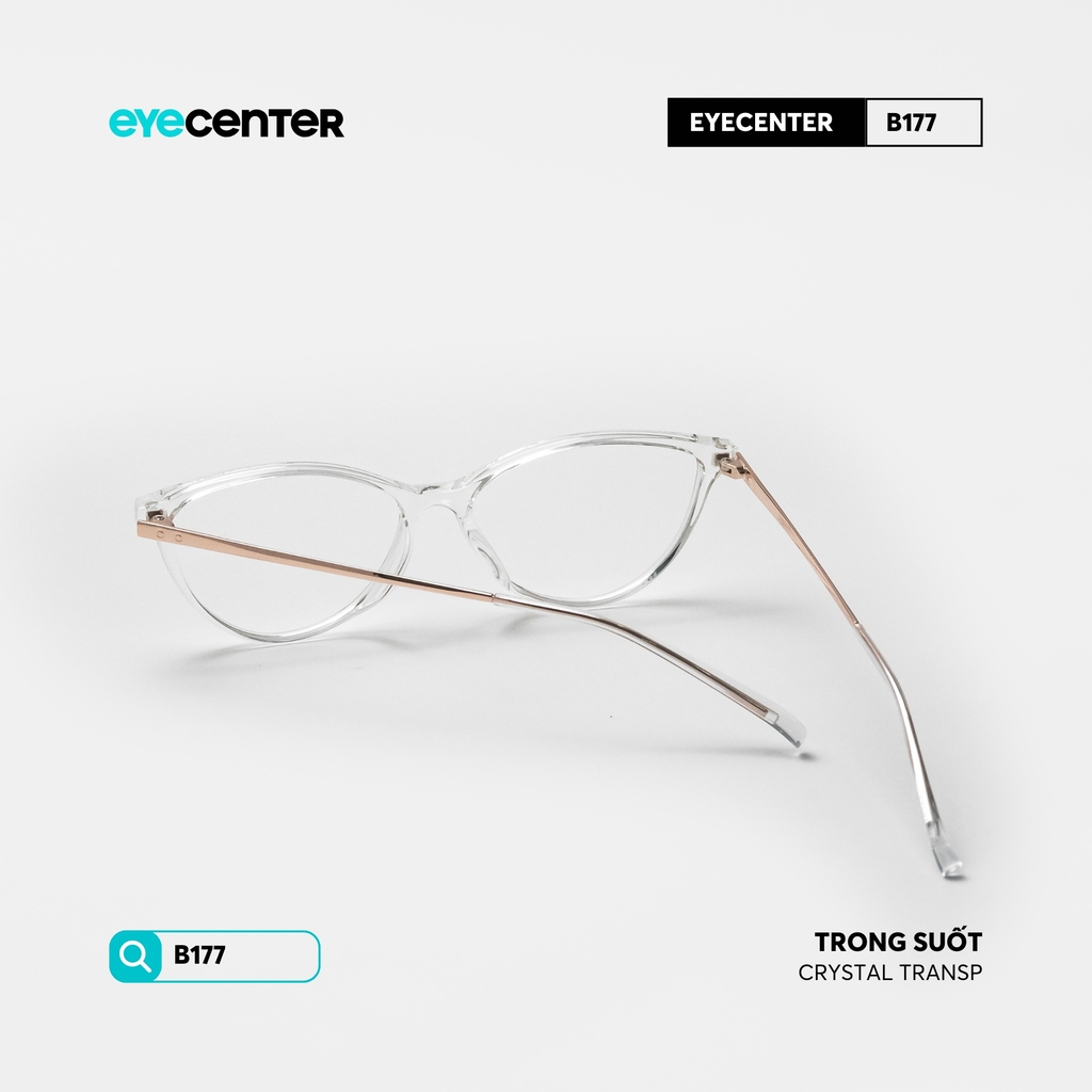 [B177] Gọng kính cận nữ mắt mèo chất liệu nhựa phối kim loại chống gỉ by Eye Center Vietnam