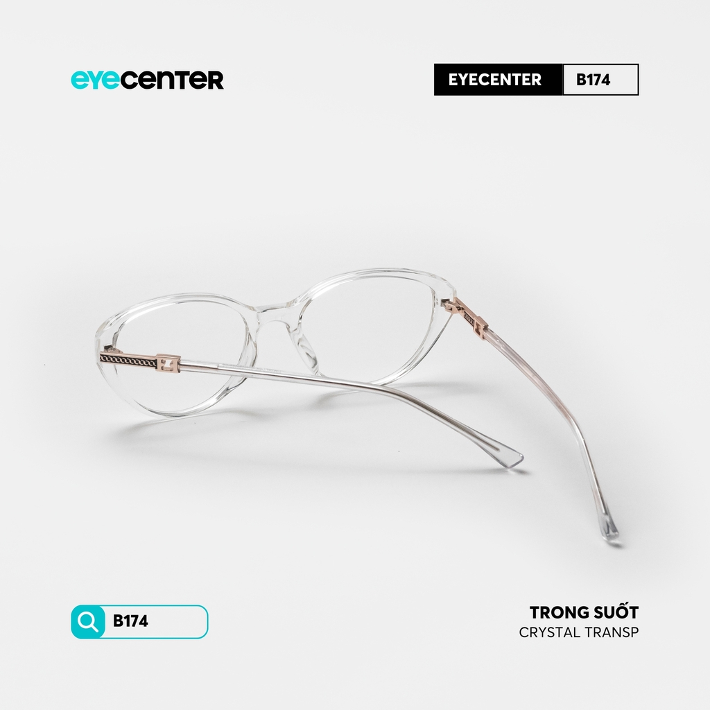 [B174] Gọng kính cận mắt mèo nữ chất liệu nhựa phối kim loại chống gỉ by Eye Center Vietnam