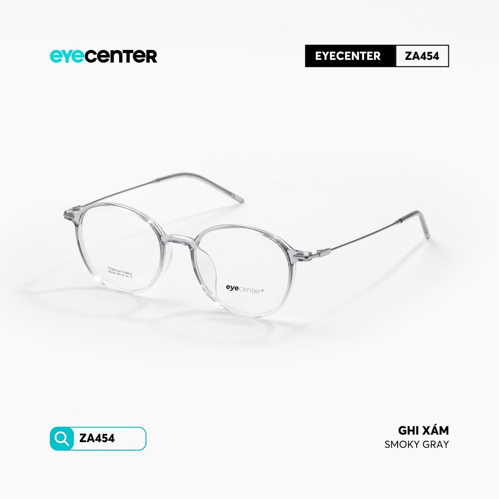 [ZA454] Gọng kính cận nam nữ chất liệu nhựa phối Titanium chống gỉ siêu nhẹ by Eye Center Vietnam