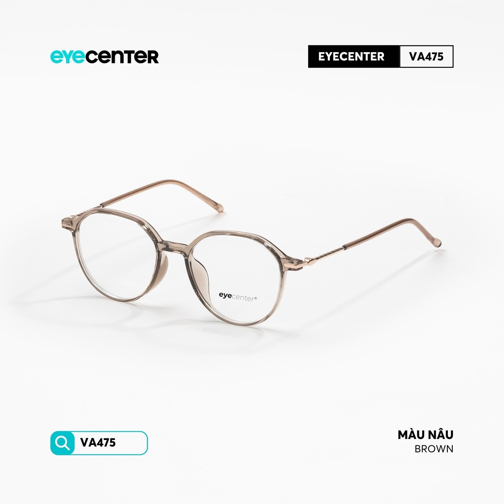 [VA475] Gọng kính cận nam nữ chất liệu nhựa phối kim loại chống gỉ by Eye Center Vietnam