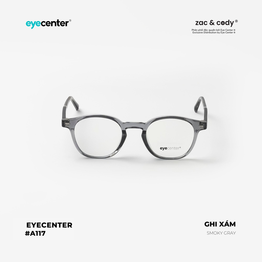[A117] Gọng kính cận chính hãng ZAC & CODY lõi thép chống gãy 2236 by Eye Center Vietnam
