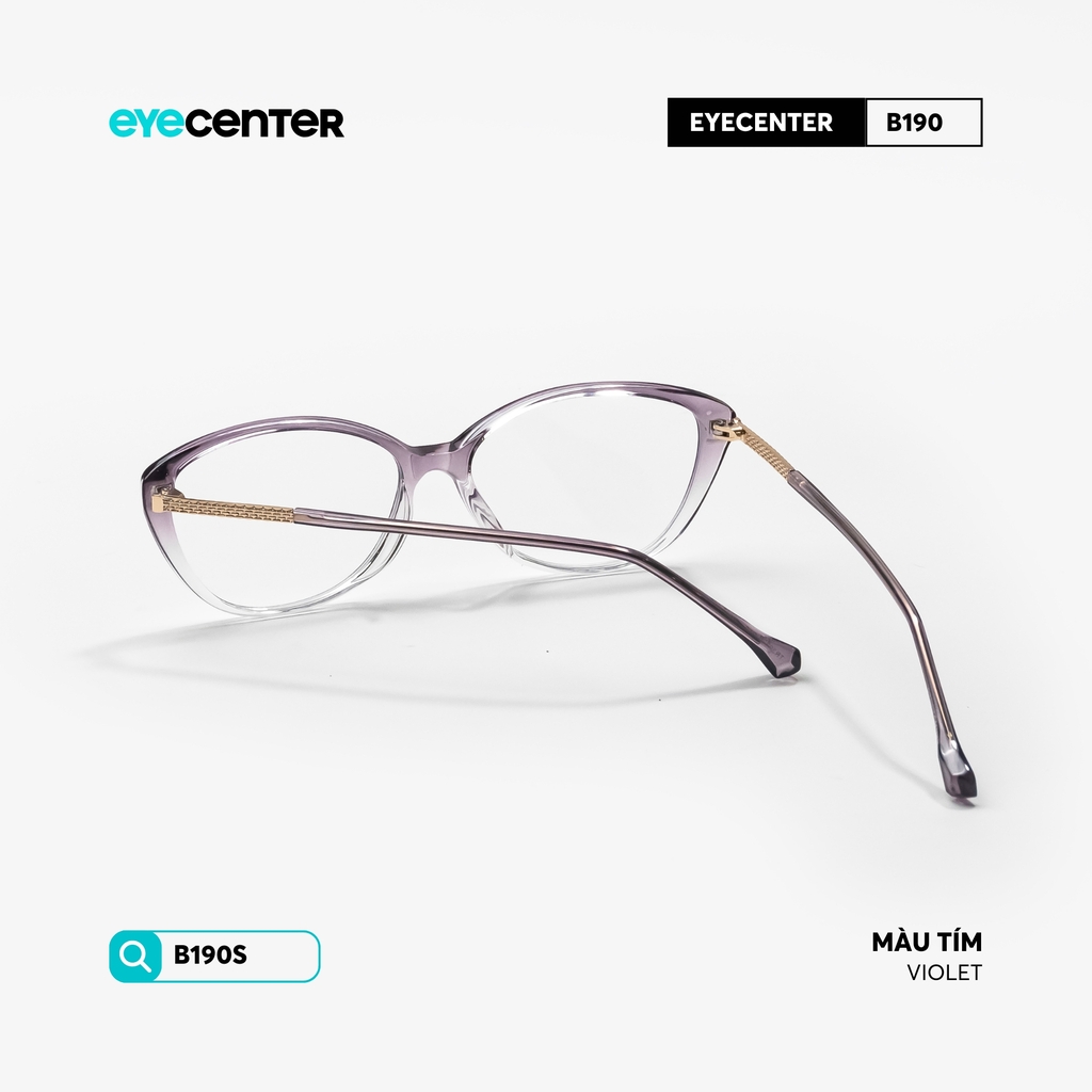 [B190] Gọng kính cận nam nữ chính hãng chất liệu nhựa siêu nhẹ by Eye Center Vietnam