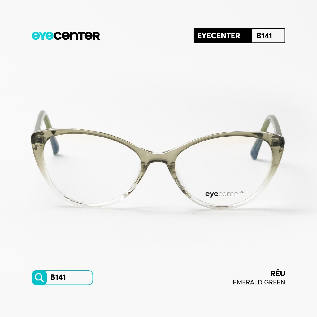 [B141] Gọng kính cận mắt mèo nữ STUDIO MUKU lõi thép chống gãy by Eye Center Vietnam