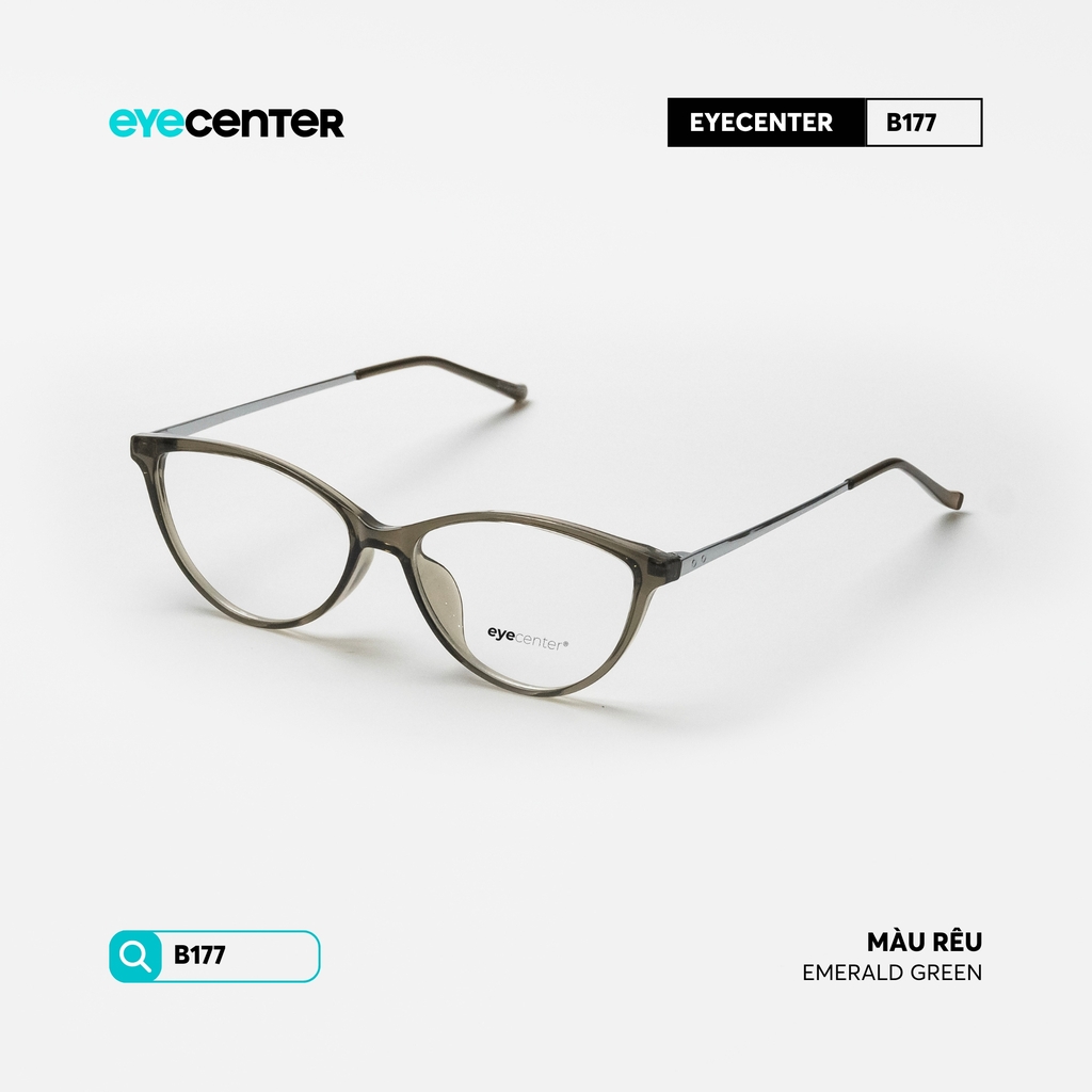 [B177] Gọng kính cận nữ mắt mèo chất liệu nhựa phối kim loại chống gỉ by Eye Center Vietnam