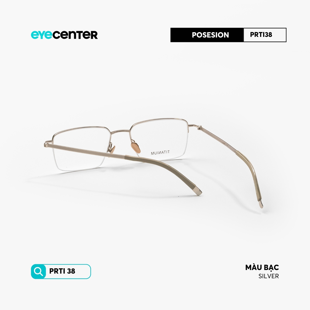[PRTI 38] Gọng kính cận nam nữ TITANIUM siêu nhẹ chống gỉ by Eye Center Vietnam