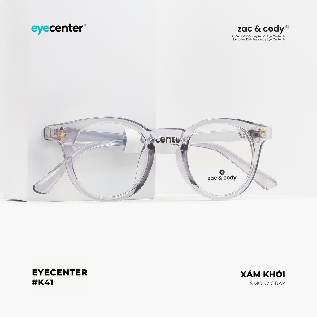 [K41] [8010 = 2129] Gọng kính cận nam nữ  chính hãng EYECENTER gọng nhựa chống gãy  K8010 by Eye Center Vietnam