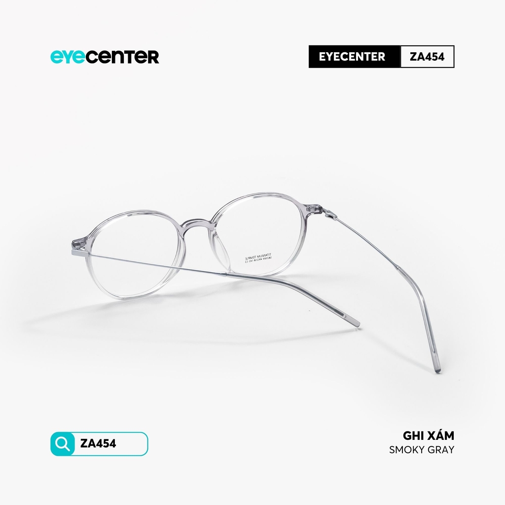 [ZA454] Gọng kính cận nam nữ chất liệu nhựa phối Titanium chống gỉ siêu nhẹ by Eye Center Vietnam