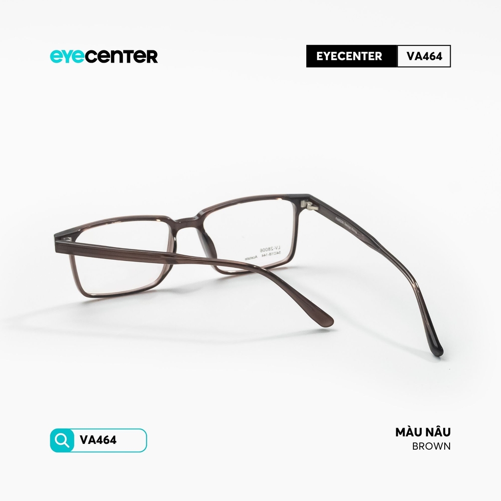 [VA464] Gọng kính cận nam nữ chất liệu nhựa càng kính lõi thép chống gay by Eye Center Vietnam