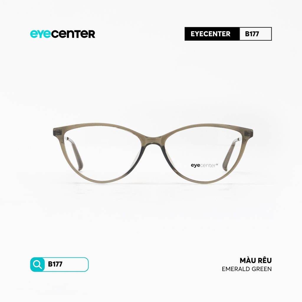 [B177] Gọng kính cận nữ mắt mèo chất liệu nhựa phối kim loại chống gỉ by Eye Center Vietnam