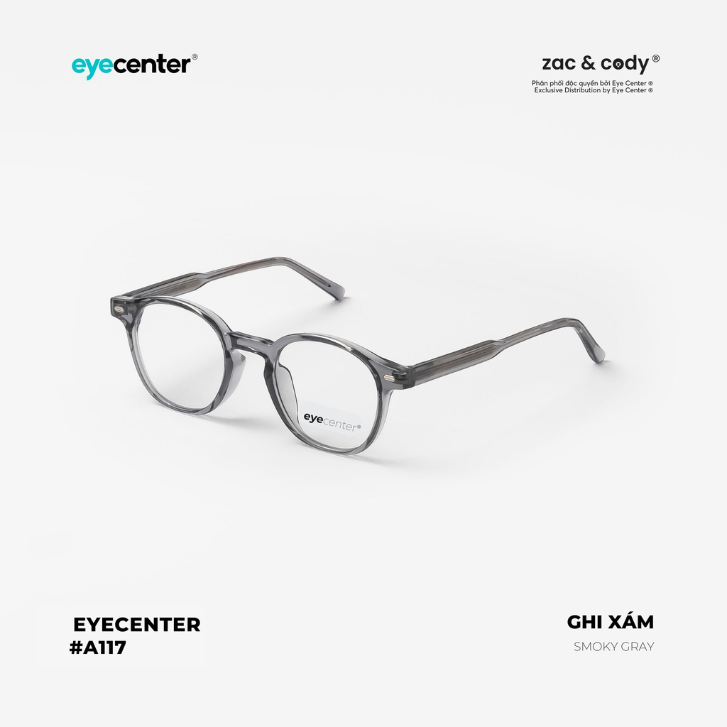 [A117] Gọng kính cận chính hãng ZAC & CODY lõi thép chống gãy 2236 by Eye Center Vietnam
