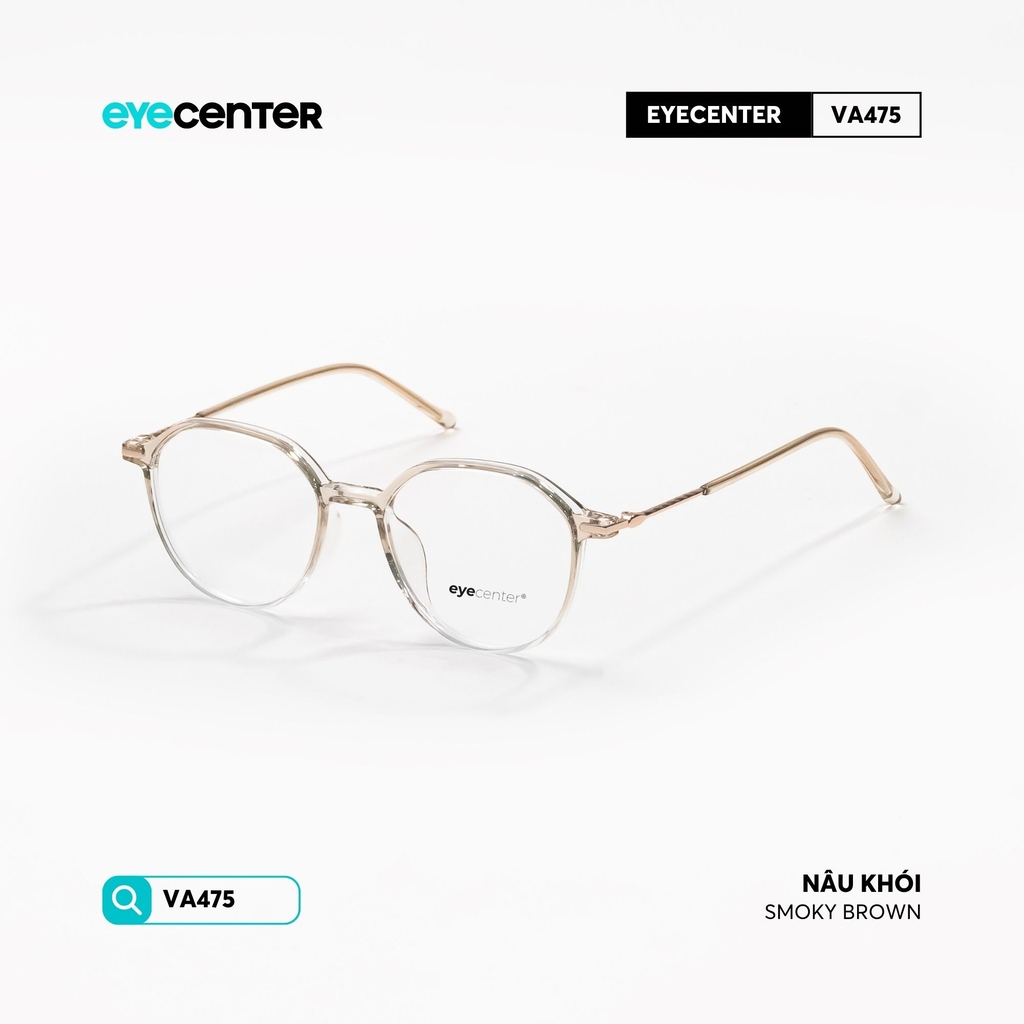 [VA475] Gọng kính cận nam nữ chất liệu nhựa phối kim loại chống gỉ by Eye Center Vietnam