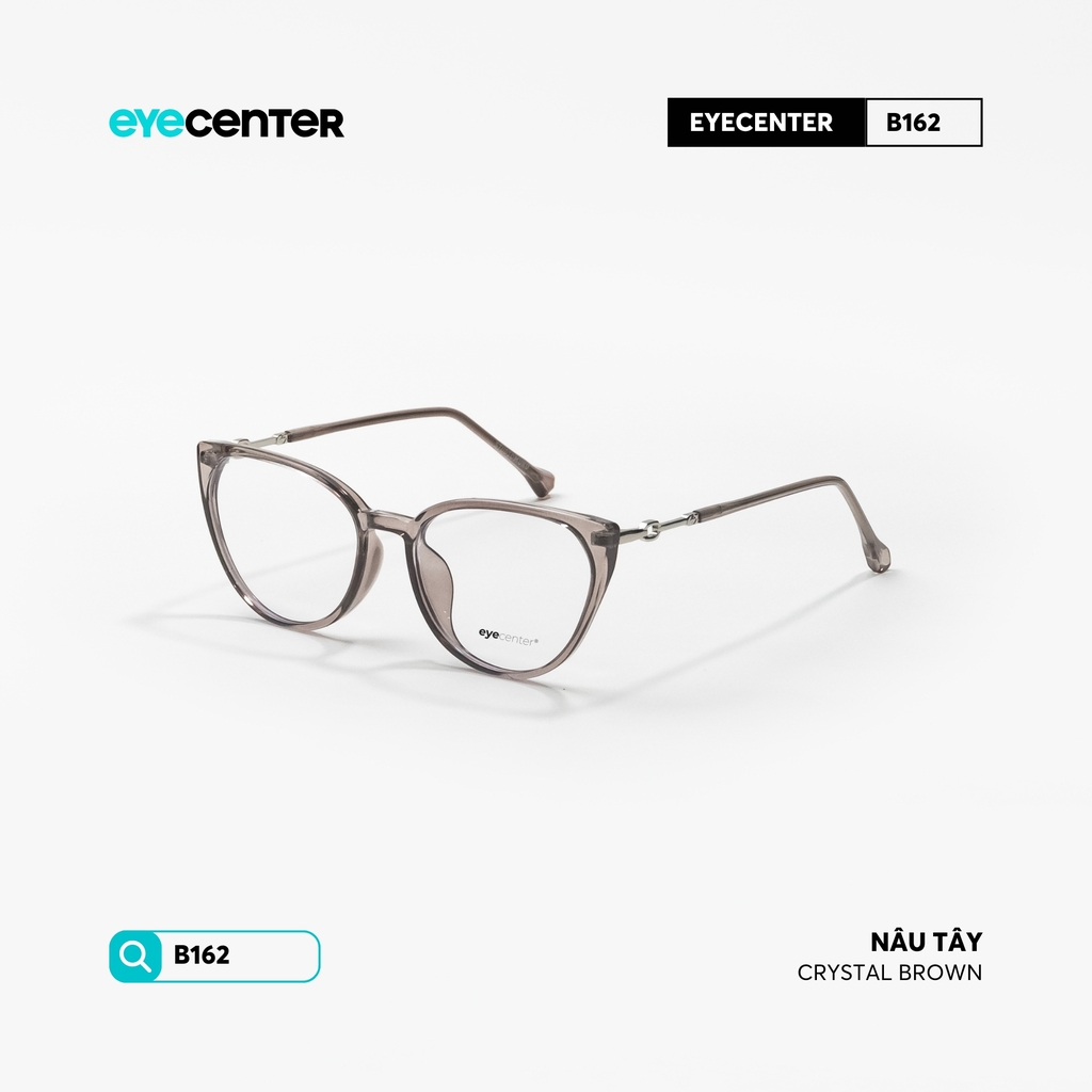 [B162] Gọng kính cận mắt mèo nữ chính hãng STUDIO MUKU chất liệu nhựa phối kim loại by Eye Center Vietnam