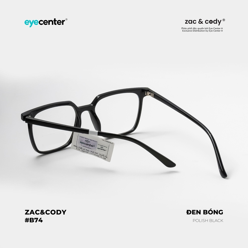 [B74] Gọng kính cận nam nữ chính hãng ZAC & CODY nhựa dẻo chống gãy cao cấp ZC TR17107  by Eye Center Vietnam
