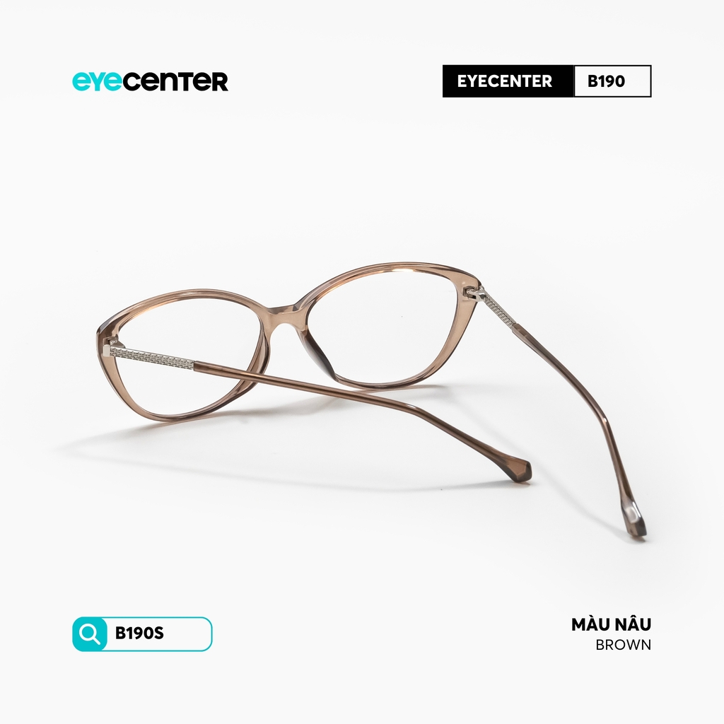 [B190] Gọng kính cận nam nữ chính hãng chất liệu nhựa siêu nhẹ by Eye Center Vietnam