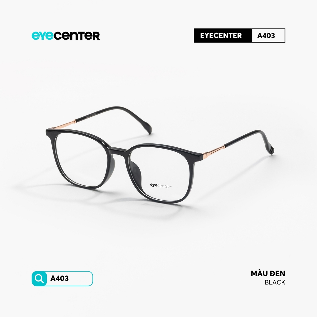 [VA403] Gọng kính cận nam nữ chất liệu nhựa phối kim loại chống gỉ by Eye Center Vietnam