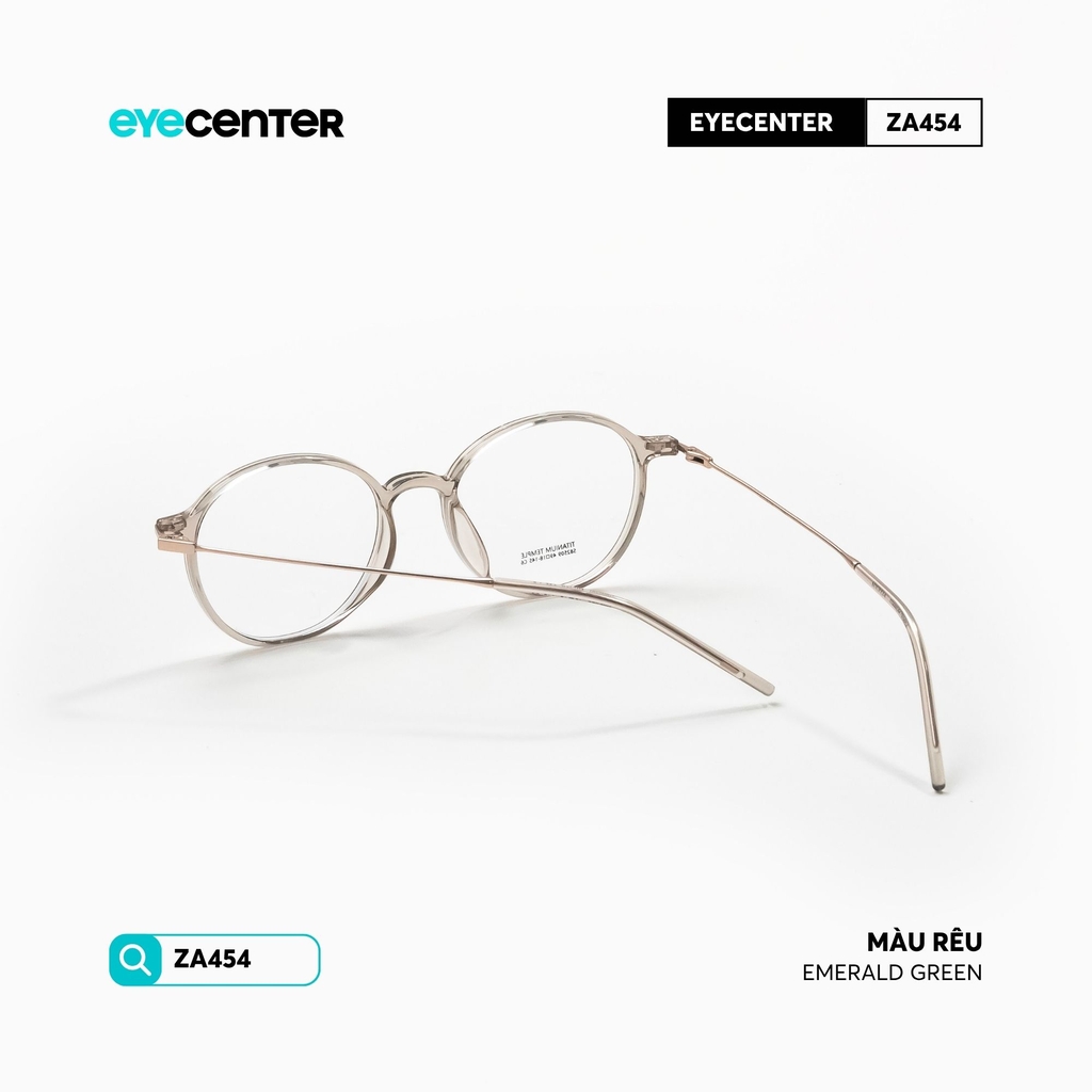 [ZA454] Gọng kính cận nam nữ chất liệu nhựa phối Titanium chống gỉ siêu nhẹ by Eye Center Vietnam